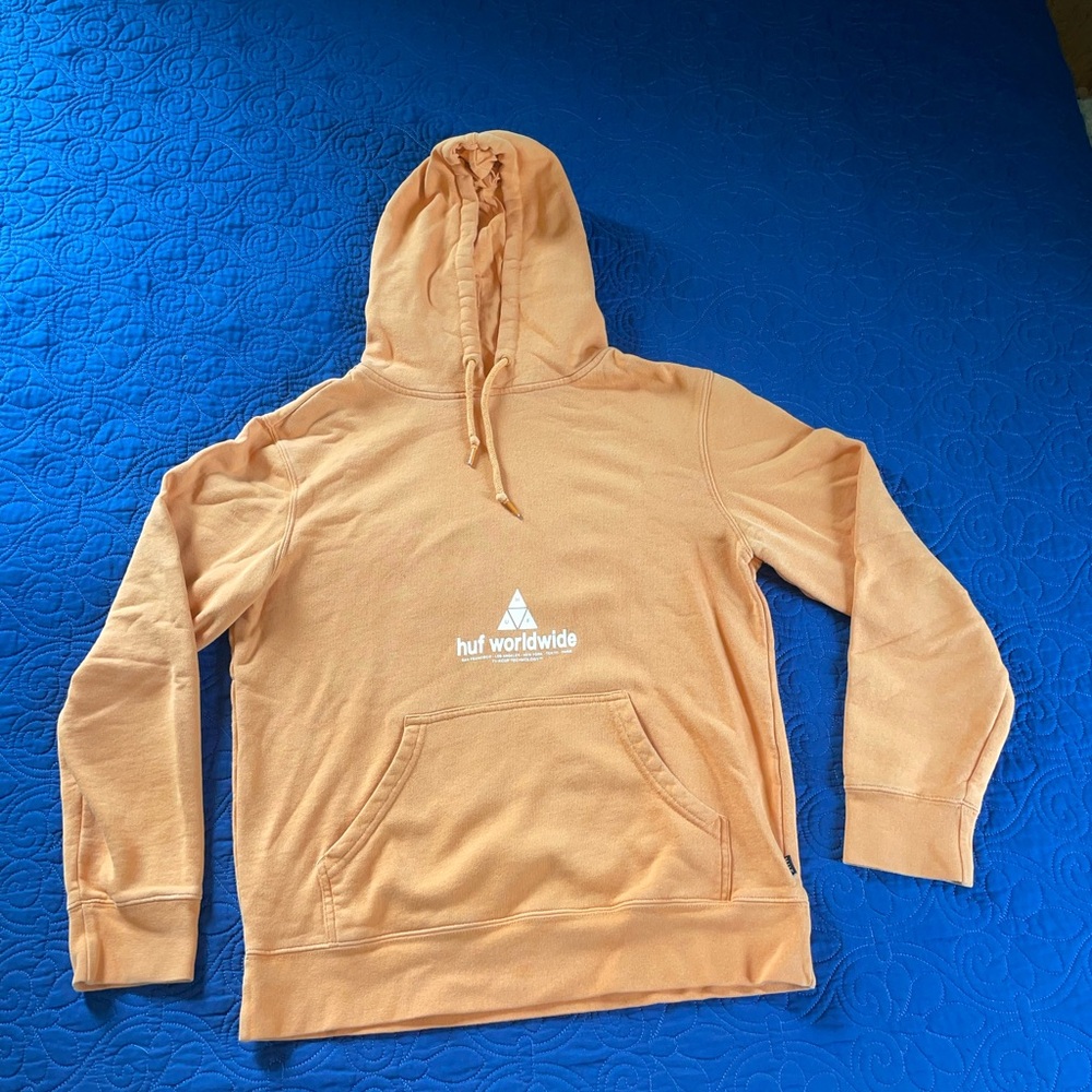 HUF Worldwide Orange Hoodie